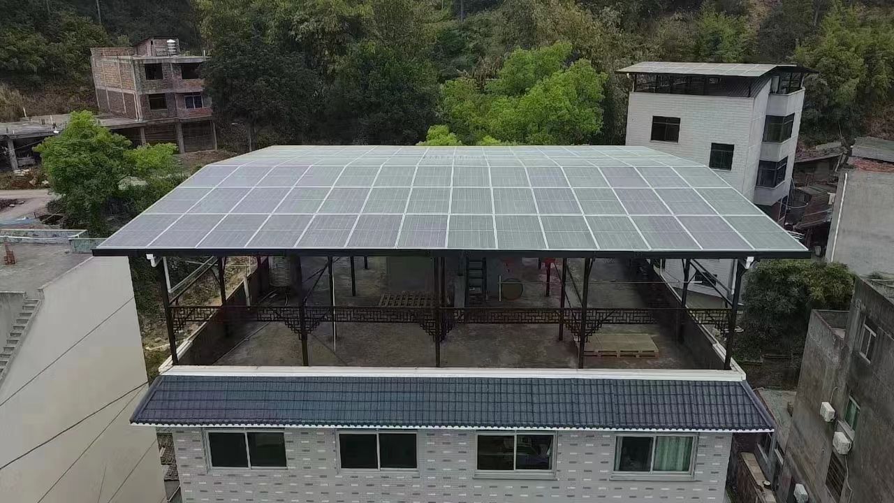 宜昌15kw+10kwh自建别墅家庭光伏储能系统